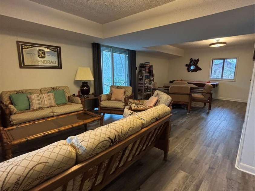 222 West Lake Drive, Lake Lure, NC 28746.  MLS# CAR4294335, YatesRealty ID 2601. Lower Level Recreation Room