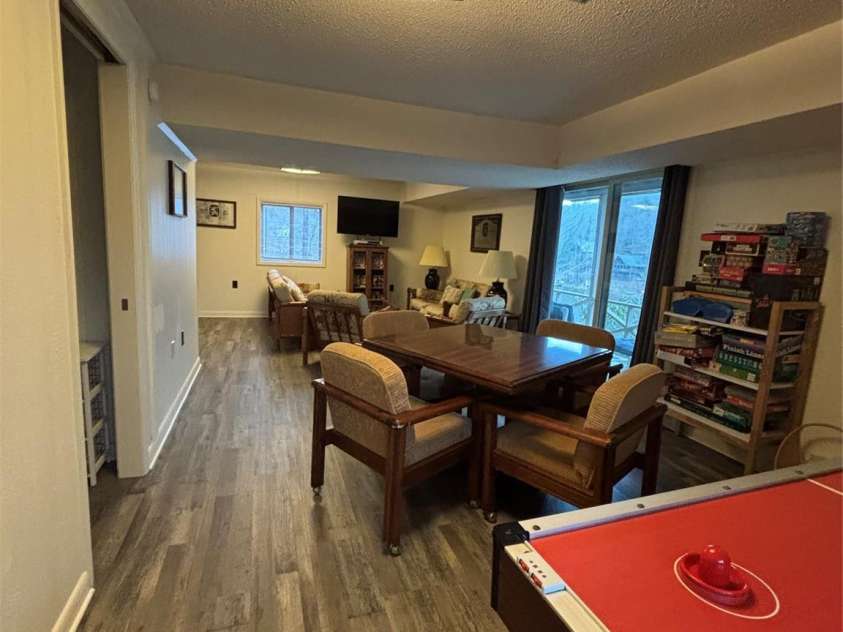 222 West Lake Drive, Lake Lure, NC 28746.  MLS# CAR4294335, YatesRealty ID 2601. Lower Level Recreation Room