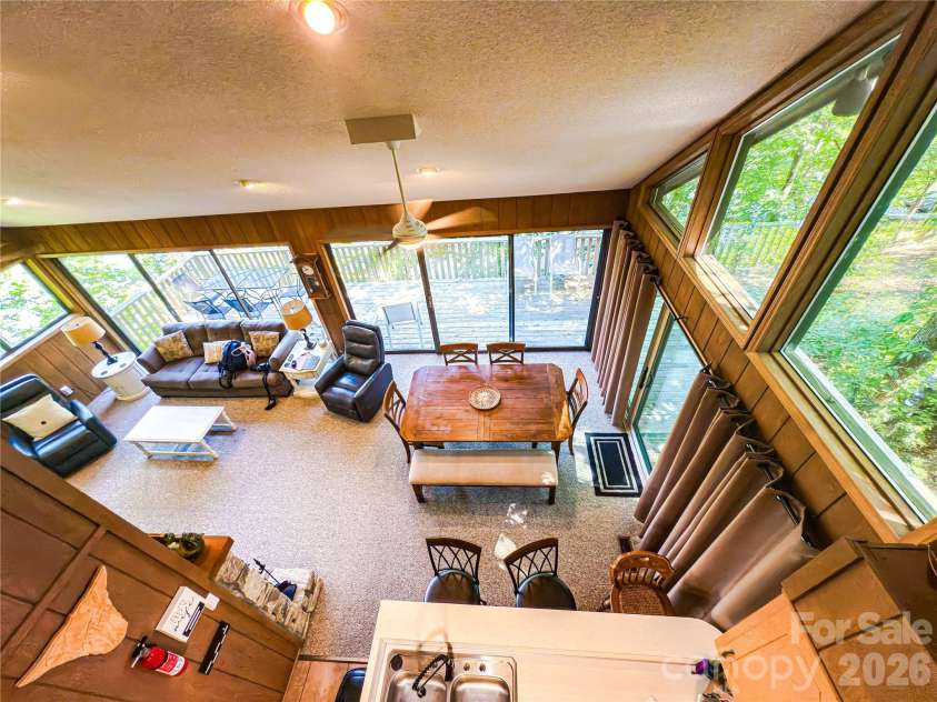 222 West Lake Drive, Lake Lure, NC 28746.  MLS# CAR4294335, YatesRealty ID 2601. Second level View