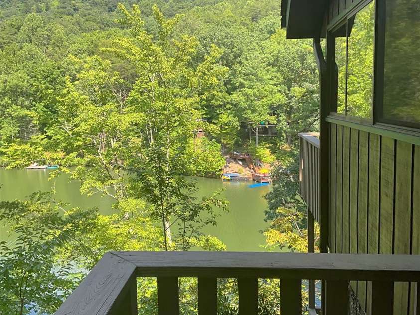 222 West Lake Drive, Lake Lure, NC 28746.  MLS# CAR4294335, YatesRealty ID 2601. Side view from entry door