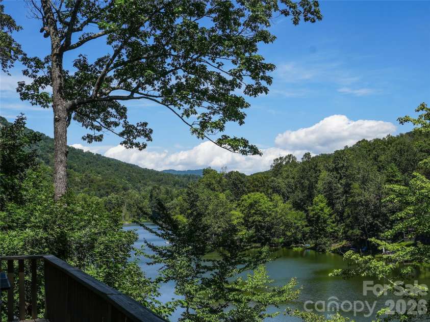 222 West Lake Drive, Lake Lure, NC 28746.  MLS# CAR4294335, YatesRealty ID 2601. View from deck