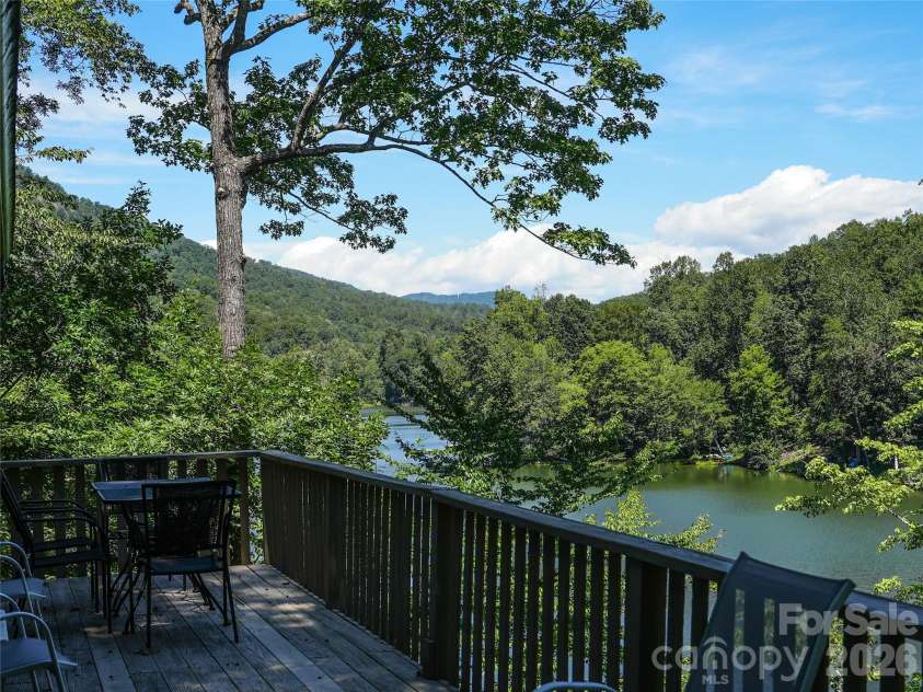 222 West Lake Drive, Lake Lure, NC 28746.  MLS# CAR4294335, YatesRealty ID 2601. View from Main level
