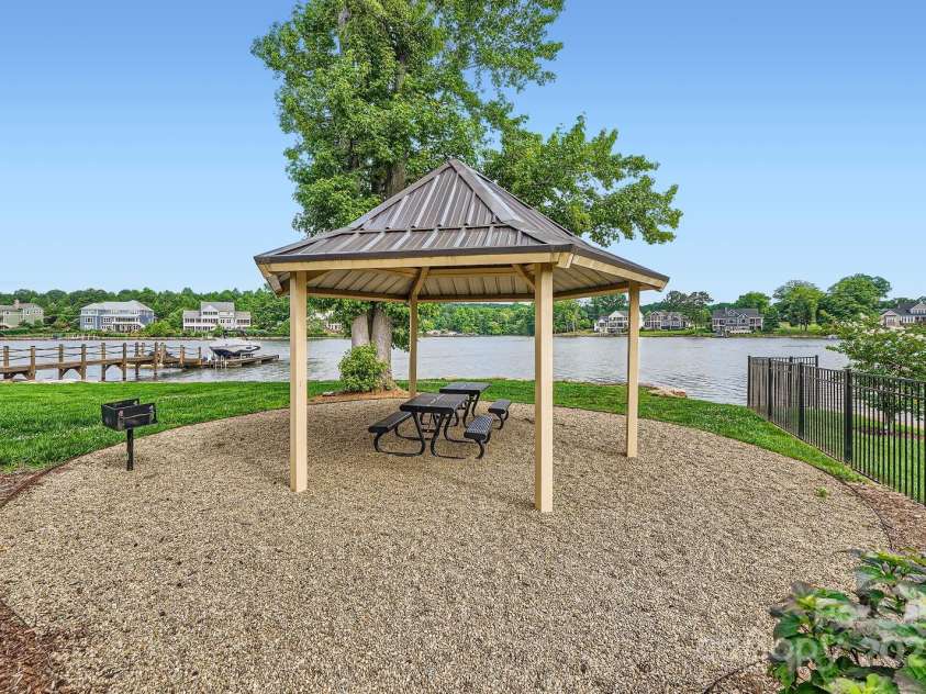 125 Rosebay Drive, Mooresville, NC 28117.  MLS# CAR4269839, YatesRealty ID 26027. Community Gazebo By The Lake!