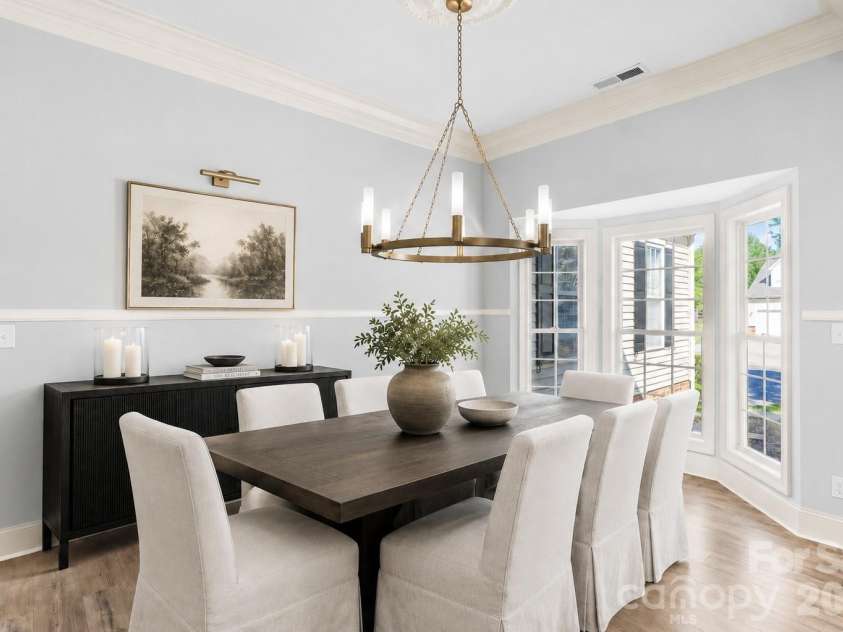 8105 Prescot Glen Parkway, Waxhaw, NC 28173.  MLS# CAR4358621, YatesRealty ID 26029. Dining Room Virtually staged