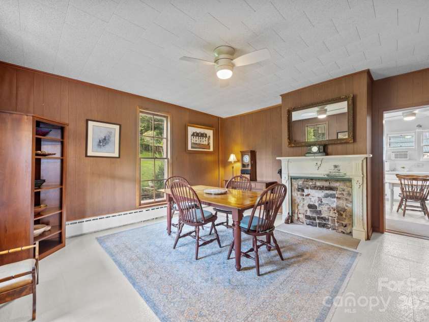 133 Lawson Street, Hot Springs, NC 28743.  MLS# CAR4277872, YatesRealty ID 26044. Dining room