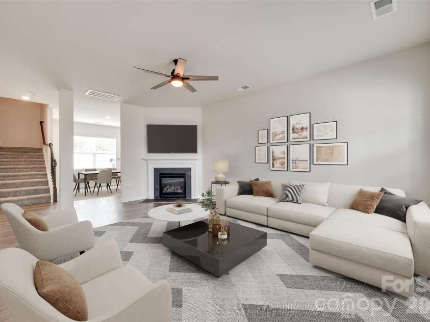 3513 Sycamore Crossing Court, Mount Holly, NC 28120.  MLS# CAR4376219, YatesRealty ID 26046. Virtually Staged
