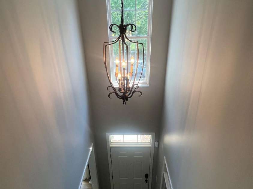 2567 Holly Oak Lane, Gastonia, NC 28056.  MLS# CAR4263397, YatesRealty ID 26050. Foyer area from 2nd level