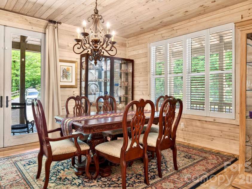 592 Susanna Cove Road, Mars Hill, NC 28754.  MLS# CAR4383559, YatesRealty ID 26055. Dining room 