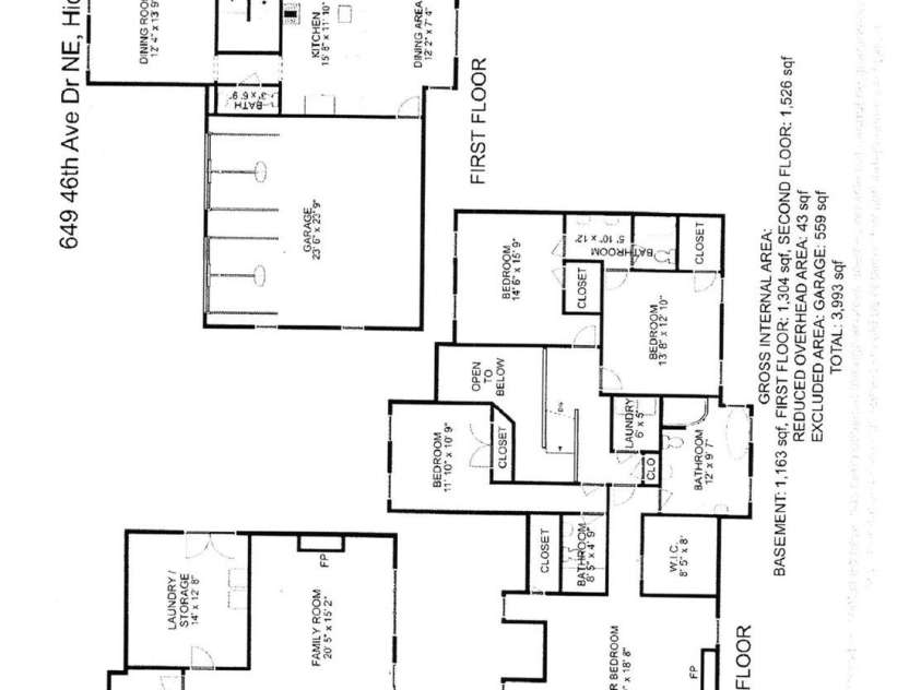 649 46th Avenue Drive, Hickory, NC 28601.  MLS# CAR4222186, YatesRealty ID 2606. Floorplan