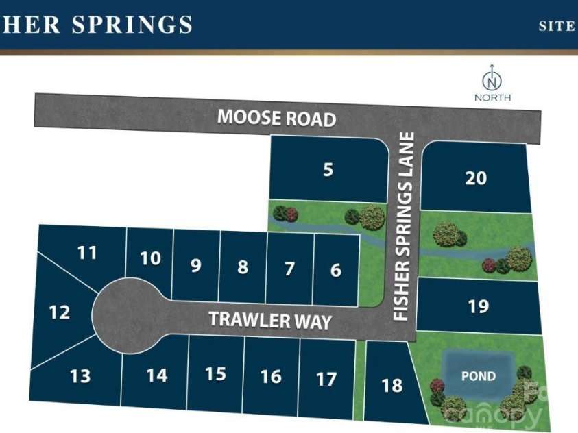 2670 Trawler Way, Kannapolis, NC 28083.  MLS# CAR4280041, YatesRealty ID 26079. *Representative Photo* Site Map