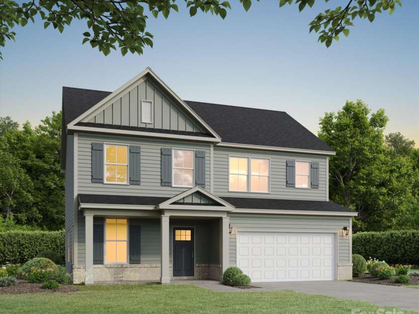 4041 Jenison Valley Court, Charlotte, NC 28214.  MLS# CAR4271077, YatesRealty ID 26082. White Oak B Rendering for Representational Purposes Only
