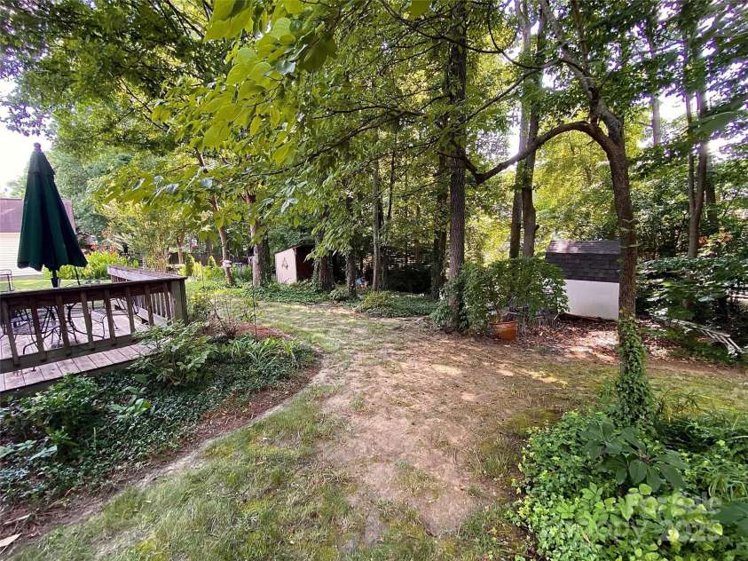 12623 Levins Hall Road, Huntersville, NC 28078.  MLS# CAR4276001, YatesRealty ID 26088. Back yard