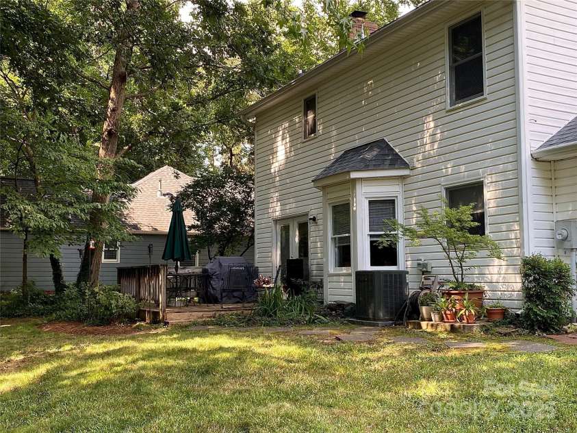 12623 Levins Hall Road, Huntersville, NC 28078.  MLS# CAR4276001, YatesRealty ID 26088. Rear with deck