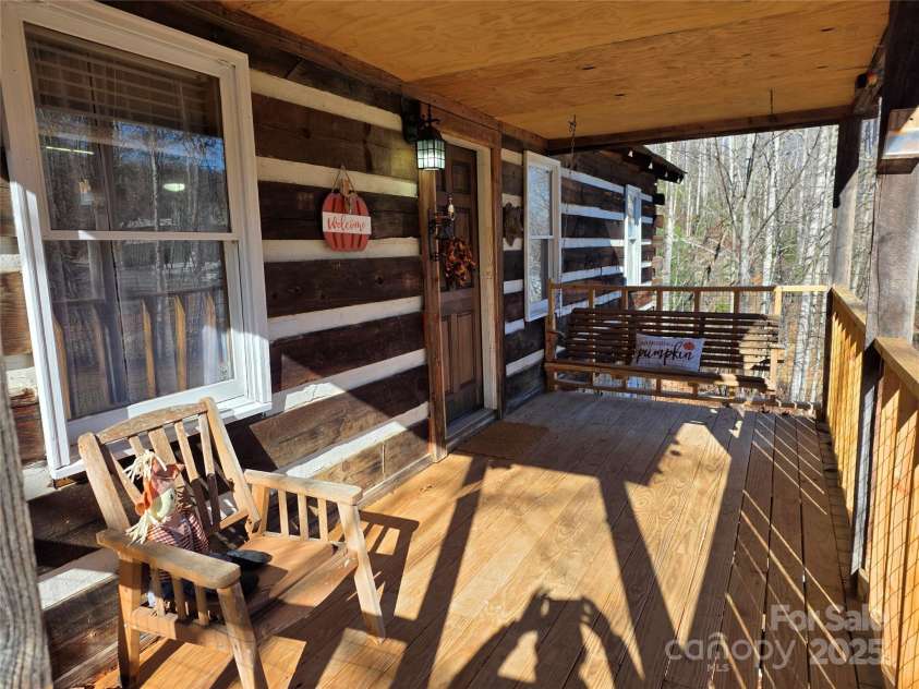 536 Hickory Springs Road, Burnsville, NC 28714.  MLS# CAR4327373, YatesRealty ID 26095. Front Porch