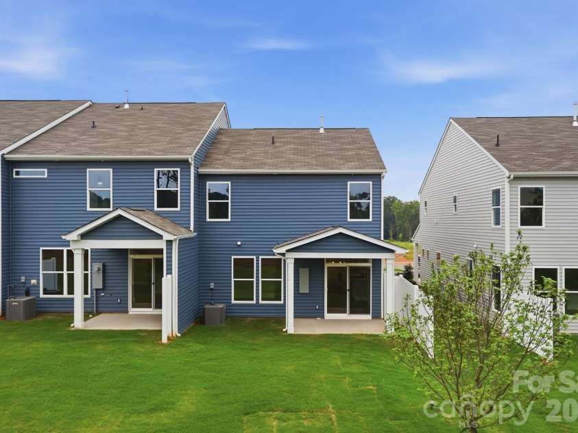 114 Pointer Trail, Troutman, NC 28166.  MLS# CAR4387480, YatesRealty ID 26103. Rear of home