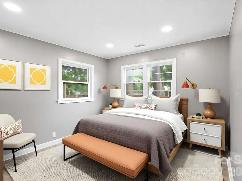 1626 Taylor Avenue, Charlotte, NC 28216.  MLS# CAR4387414, YatesRealty ID 26105. Primary Bedroom - Virtually Staged