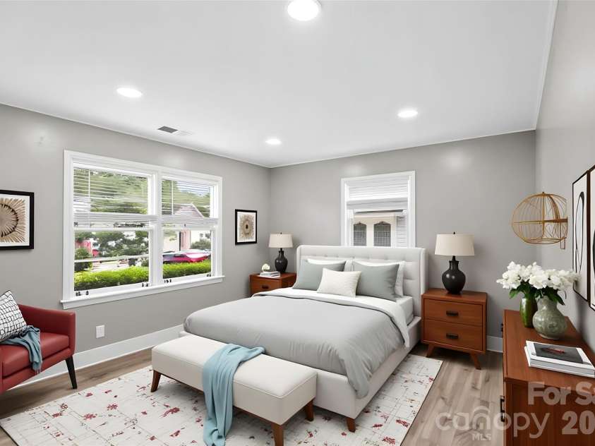 1626 Taylor Avenue, Charlotte, NC 28216.  MLS# CAR4387414, YatesRealty ID 26105. Secondary Bedroom #1 - Virtually Staged