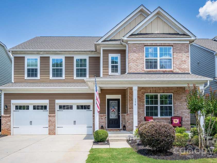 134 Cherry Bark Drive, Mooresville, NC 28117.  MLS# CAR4274473, YatesRealty ID 26107. Front View