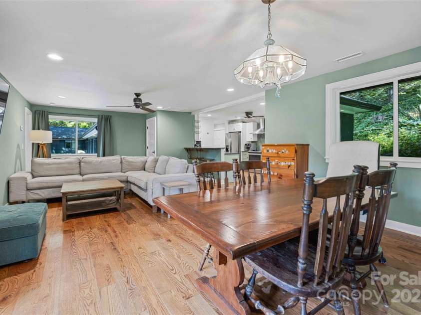 400 Kings Drive, Lake Lure, NC 28746.  MLS# CAR4264882, YatesRealty ID 2612. Second cottage area with full living dining and open kitchen space