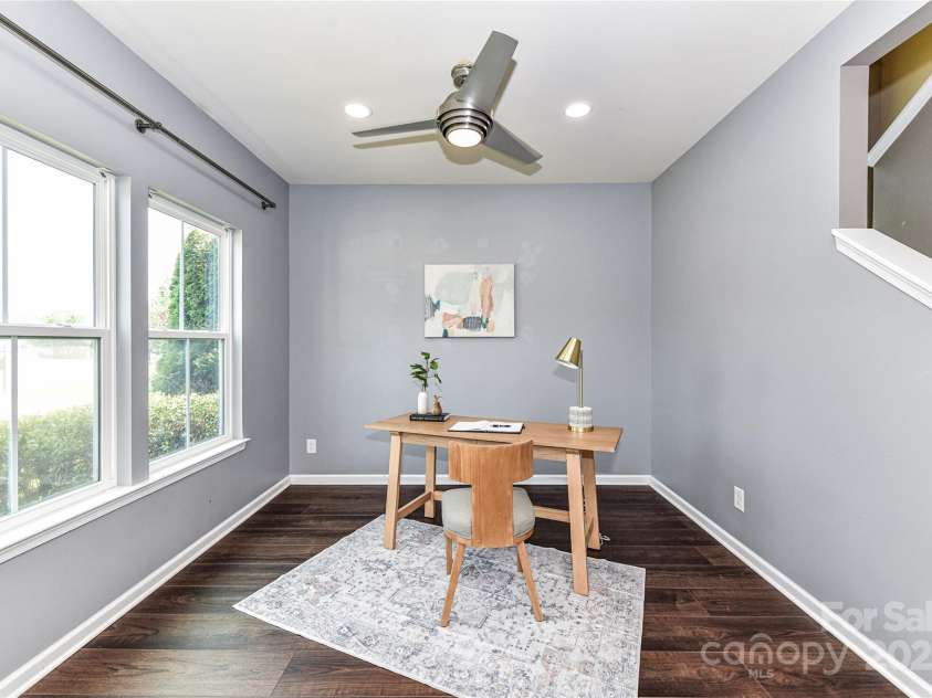 3533 Catherine Creek Place, Davidson, NC 28036.  MLS# CAR4279633, YatesRealty ID 26125. Office/Flex Space with ceiling fan, recessed lights & nice natural light!