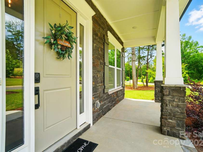 7818 Russell Road, Indian Trail, NC 28079.  MLS# CAR4314616, YatesRealty ID 26129. Covered front porch