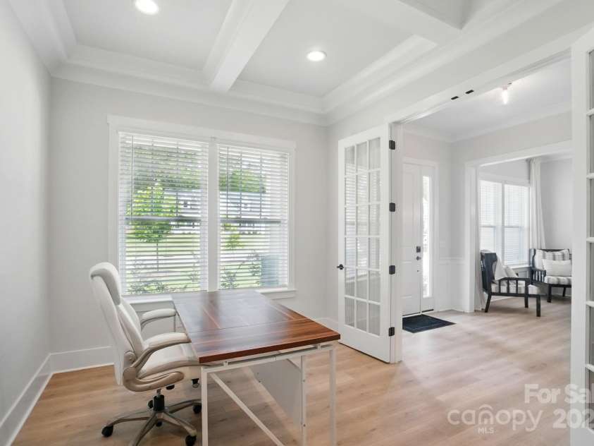 7818 Russell Road, Indian Trail, NC 28079.  MLS# CAR4314616, YatesRealty ID 26129. Formal office w/french doors