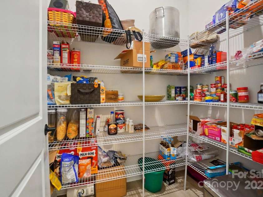 7818 Russell Road, Indian Trail, NC 28079.  MLS# CAR4314616, YatesRealty ID 26129. Spacious Pantry