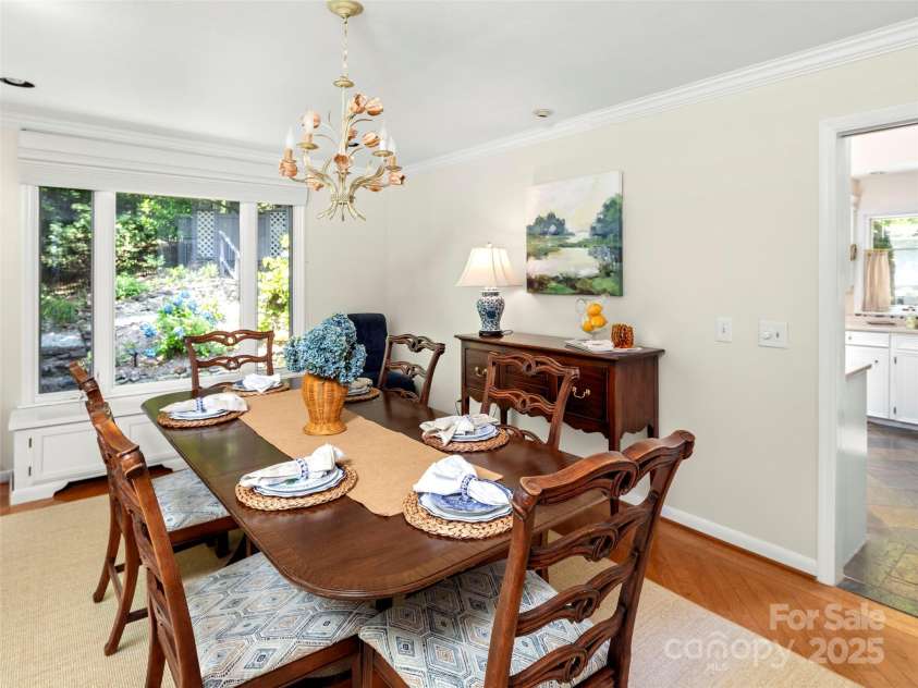 64 Wells Lane, Tryon, NC 28782.  MLS# CAR4277197, YatesRealty ID 26131. Dining Room
