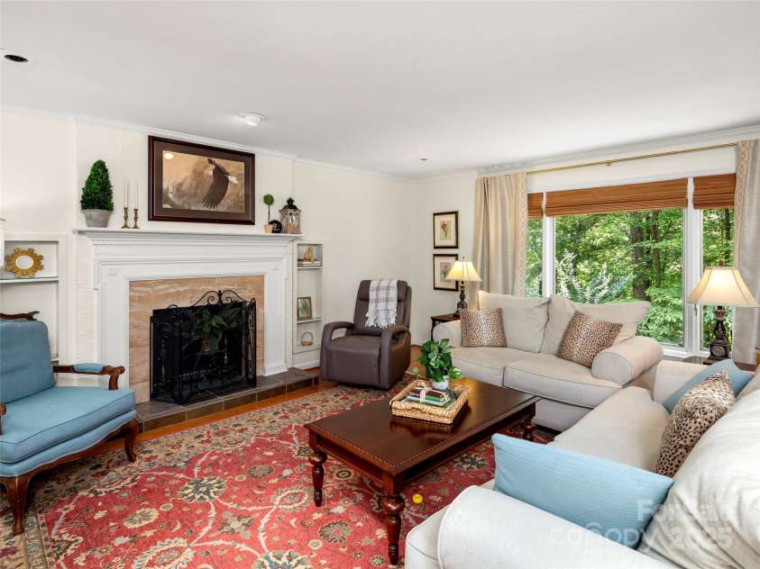 64 Wells Lane, Tryon, NC 28782.  MLS# CAR4277197, YatesRealty ID 26131. Living Room