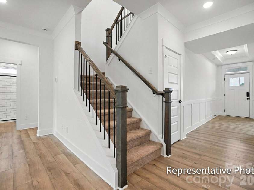 6116 New River Drive, Huntersville, NC 28078.  MLS# CAR4387535, YatesRealty ID 26132. Staircase