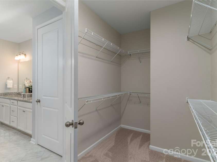 108 Hillston Lane, Mooresville, NC 28115.  MLS# CAR4221088, YatesRealty ID 26133. Master closet