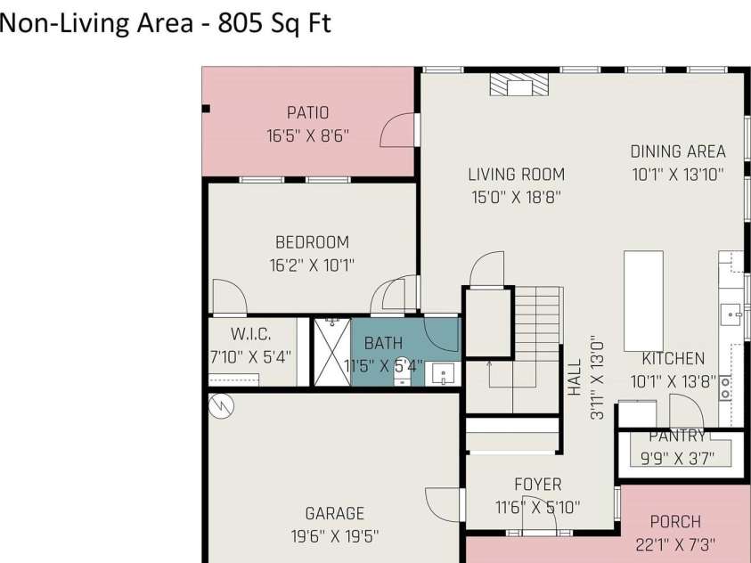 9527 Walkers Ferry Road, Charlotte, NC 28214.  MLS# CAR4255253, YatesRealty ID 26145. First floor layout