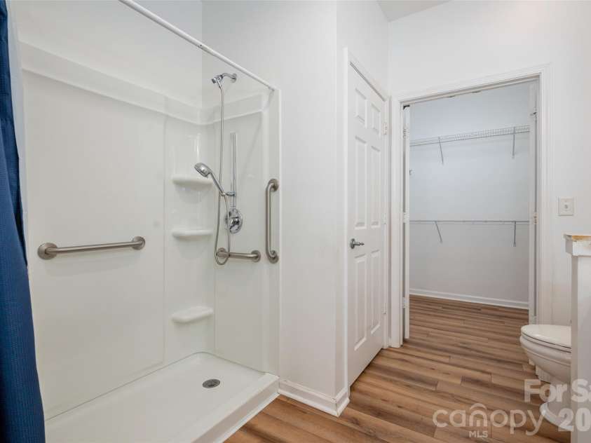 6112 Creft Circle, Indian Trail, NC 28079.  MLS# CAR4416294, YatesRealty ID 26151. Easy entry shower in primary bath