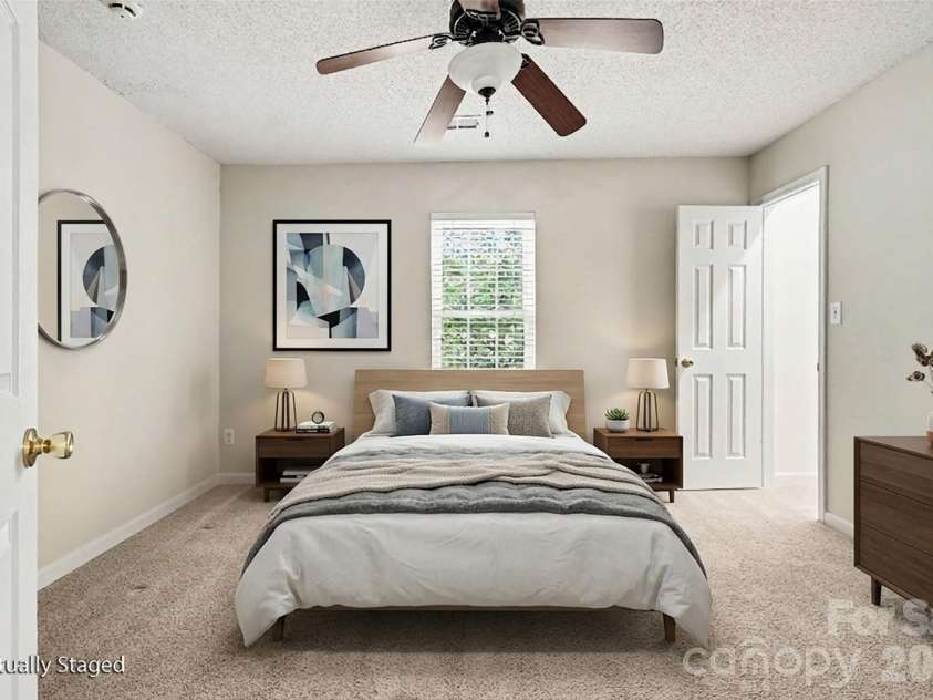 8929 Scotch Heather Way, Charlotte, NC 28277.  MLS# CAR4386663, YatesRealty ID 26153. Virtually staged secondary bedroom