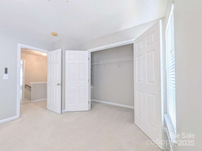12207 Jessica Place, Charlotte, NC 28269.  MLS# CAR4235868, YatesRealty ID 26157. Bedroom 2 closet
