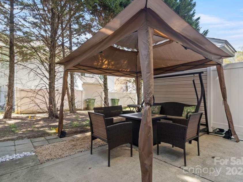 12207 Jessica Place, Charlotte, NC 28269.  MLS# CAR4235868, YatesRealty ID 26157. Outside private patio