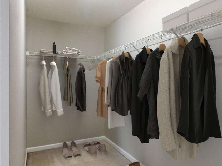 12207 Jessica Place, Charlotte, NC 28269.  MLS# CAR4235868, YatesRealty ID 26157. Virtual Staged Primary Closet