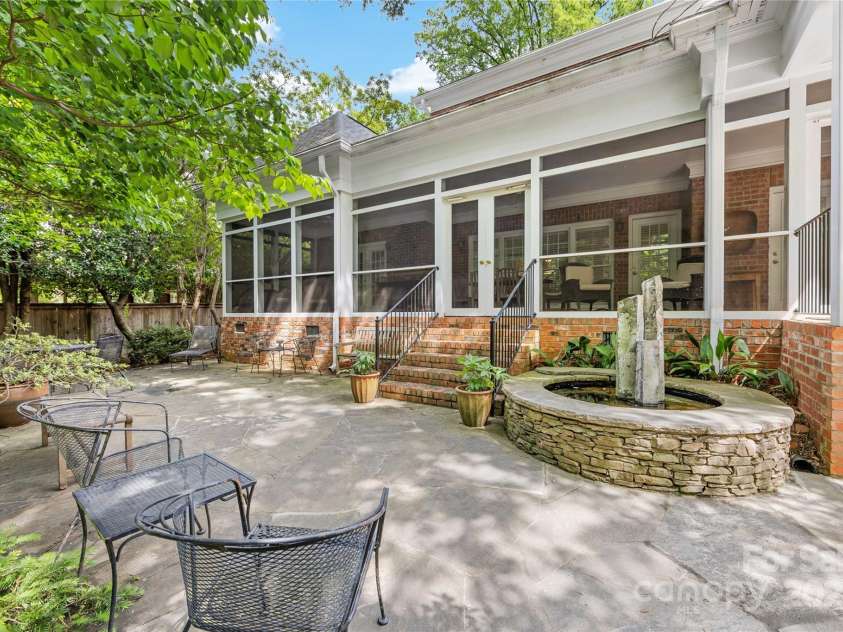 1420 Sterling Road, Charlotte, NC 28209.  MLS# CAR4251543, YatesRealty ID 26166. Patio and back porch
