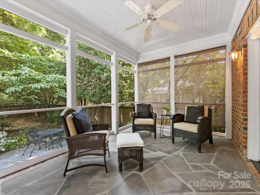 1420 Sterling Road, Charlotte, NC 28209.  MLS# CAR4251543, YatesRealty ID 26166. Privacy galore