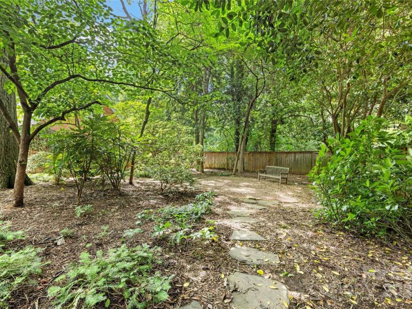 1420 Sterling Road, Charlotte, NC 28209.  MLS# CAR4251543, YatesRealty ID 26166. Stone walk way
