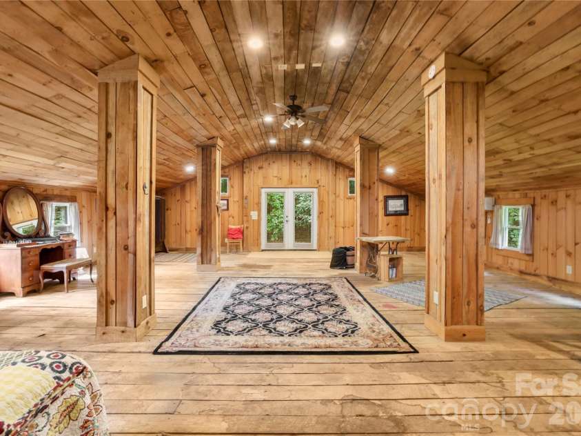645 Fork Creek Road, Saluda, NC 28773.  MLS# CAR4398267, YatesRealty ID 26169. HUGE Family Room