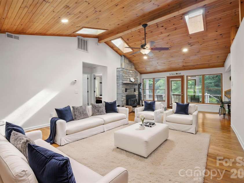 645 Fork Creek Road, Saluda, NC 28773.  MLS# CAR4398267, YatesRealty ID 26169. Living Room
