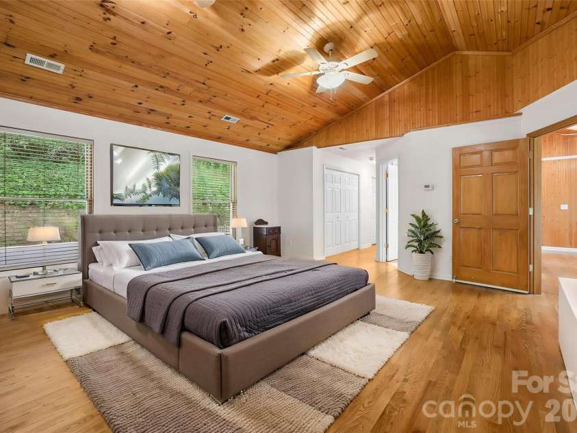 645 Fork Creek Road, Saluda, NC 28773.  MLS# CAR4398267, YatesRealty ID 26169. Master Bedroom