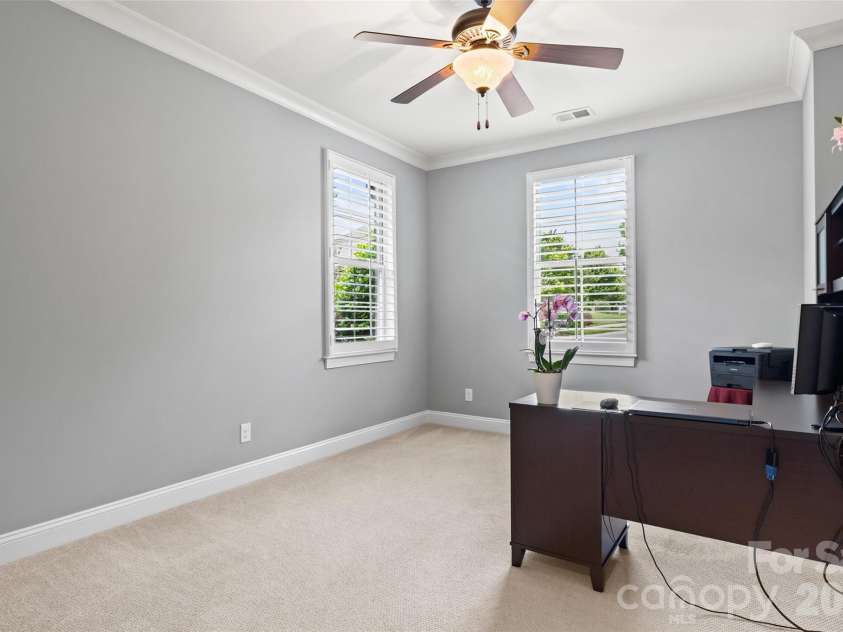 8703 Deakin Court, Waxhaw, NC 28173.  MLS# CAR4385726, YatesRealty ID 26184. Home office on main