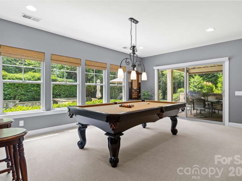 8703 Deakin Court, Waxhaw, NC 28173.  MLS# CAR4385726, YatesRealty ID 26184. Pool Table to Convey