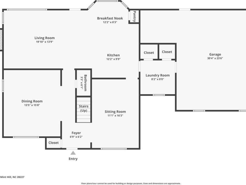 15129 Dartford Lane, Mint Hill, NC 28227.  MLS# CAR4170244, YatesRealty ID 26193. 