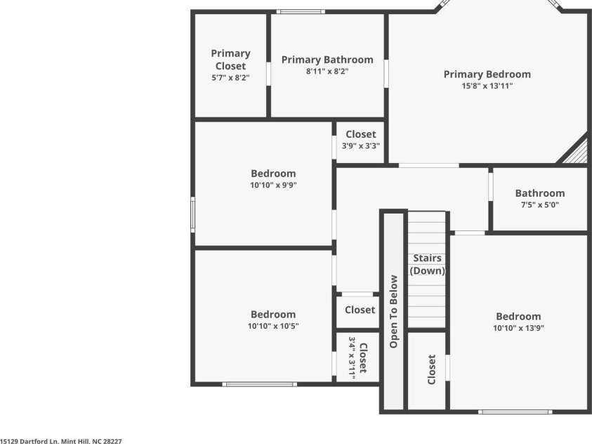 15129 Dartford Lane, Mint Hill, NC 28227.  MLS# CAR4170244, YatesRealty ID 26193. 