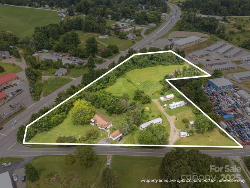 0000 New Leicester Highway, Asheville, NC 28806.  MLS# CAR3603724, YatesRealty ID 262. Over 500' frontage also on O'Donald Rd