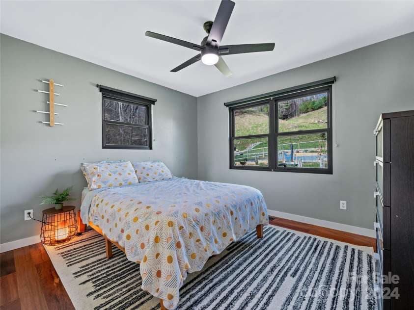 435 N Turkey Creek Road, Leicester, NC 28748.  MLS# CAR4199119, YatesRealty ID 262. Second bedroom in main house