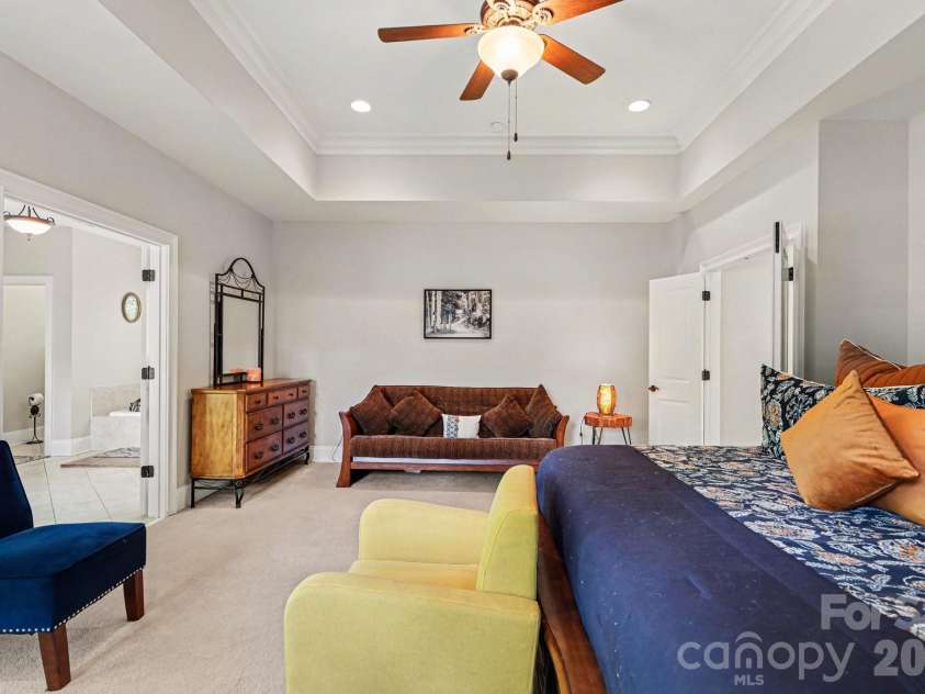 232 Birdie Drive, Stanley, NC 28164.  MLS# CAR4366420, YatesRealty ID 26203. Large Primary Suite with Trayed ceilings